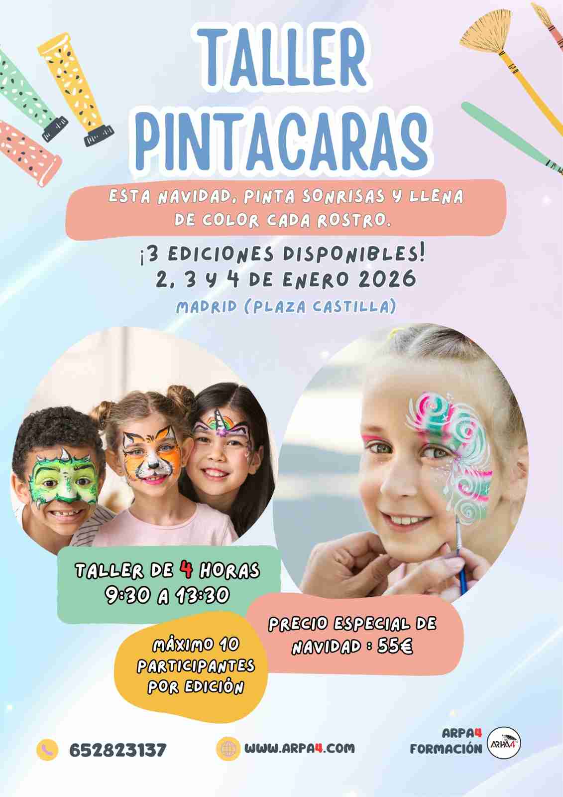 CURSO /TALLER DE PINTACARAS