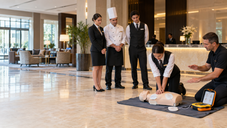 Curso de RCP y DEA para hoteles y hostelería