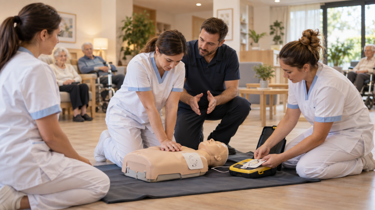 Curso de RCP y DEA para residencias y centros de mayores