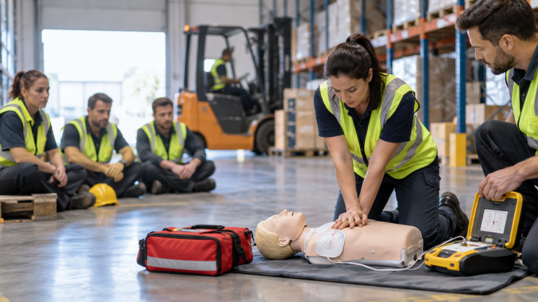 Curso de RCP y primeros auxilios para industria y logística