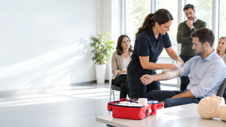 Curso de primeros auxilios para empresas en Madrid