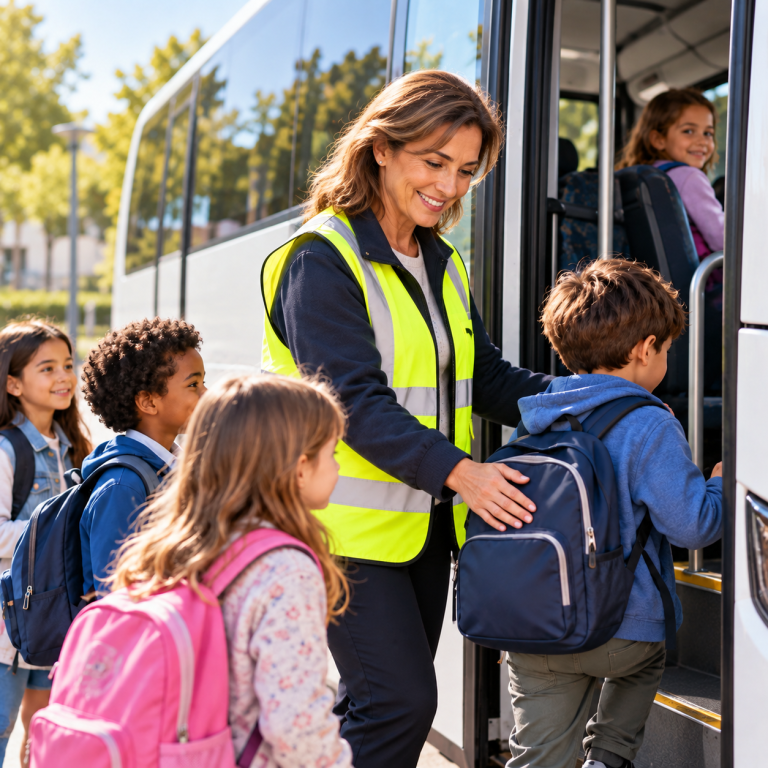 Cómo trabajar como acompañante de transporte escolar: requisitos, funciones y curso online